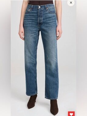 NWT ALEX MILL WOMENS BEV RELAXED JEAN VINTAGE DARK INDIGO STRAIGHT LEG DENIM 28